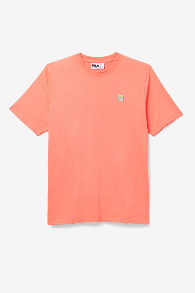 Fila T-Shirt Mens Orange - Quartz - Philippines 9503267-RW